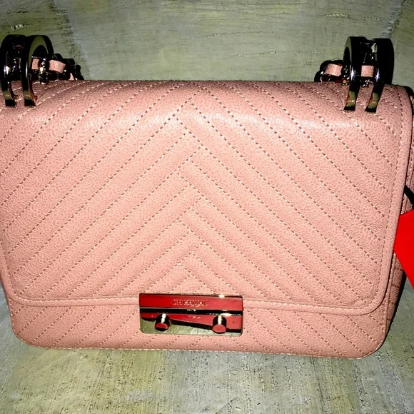 Carolina Herrera blush pink double strap or crossbody bag